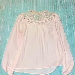 Charming Charlie 100% polyester lace blouse